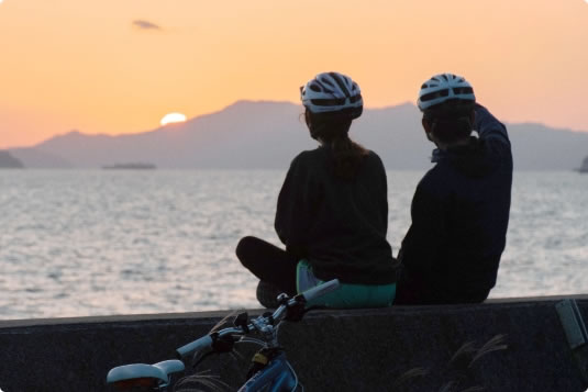 写真：とびしま海道レンタサイクル