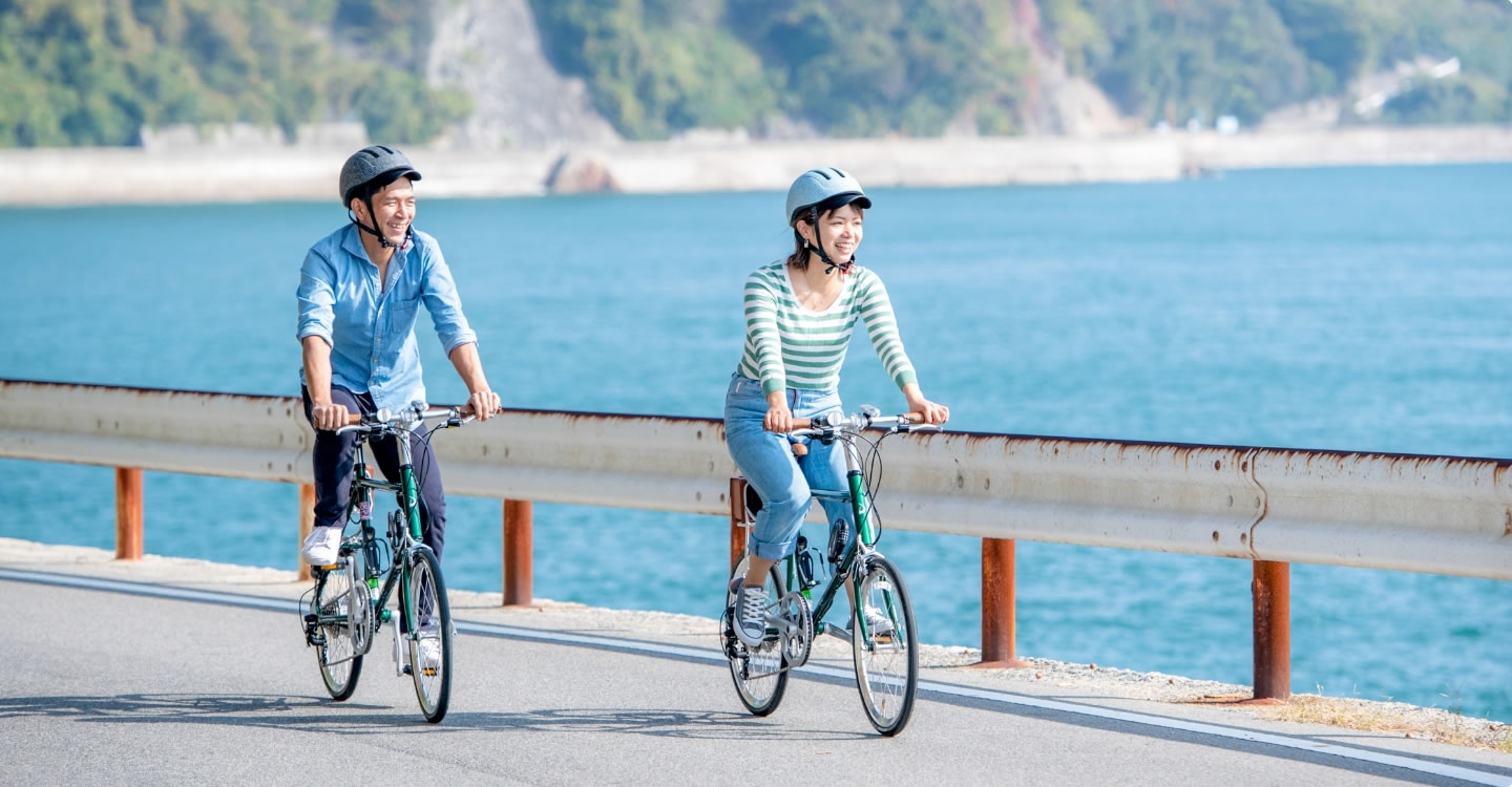 写真:とびしま海道レンタサイクル