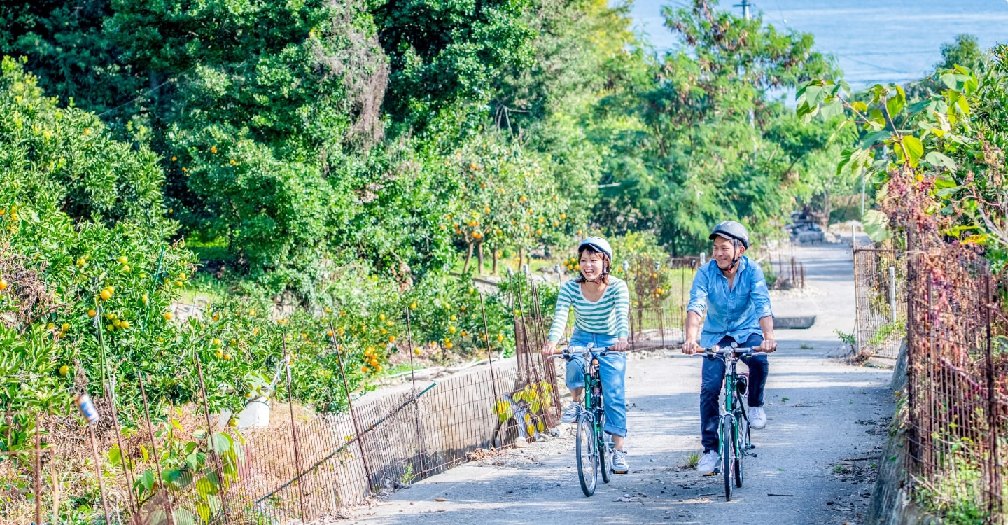 写真:とびしま海道レンタサイクル